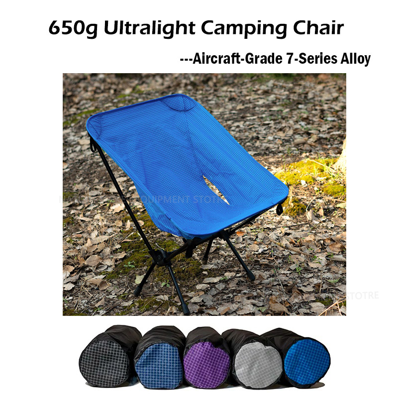 Outdoor Camping Folding Chair - 650g Ultralight Folding Camping Chair XGrip