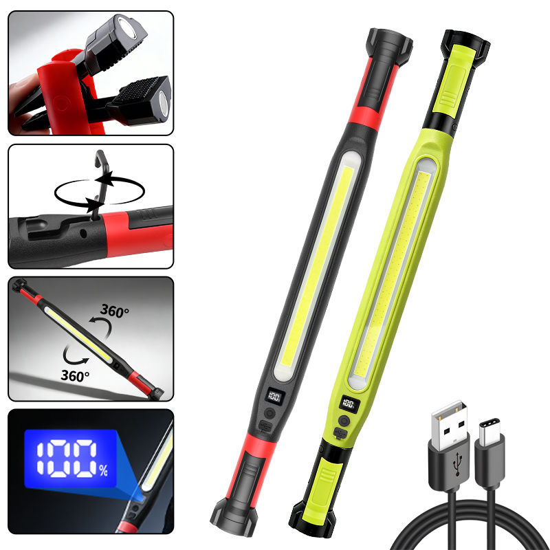 Camping Lantern - COB Work Light Type‑C Rechargeable Magnetic