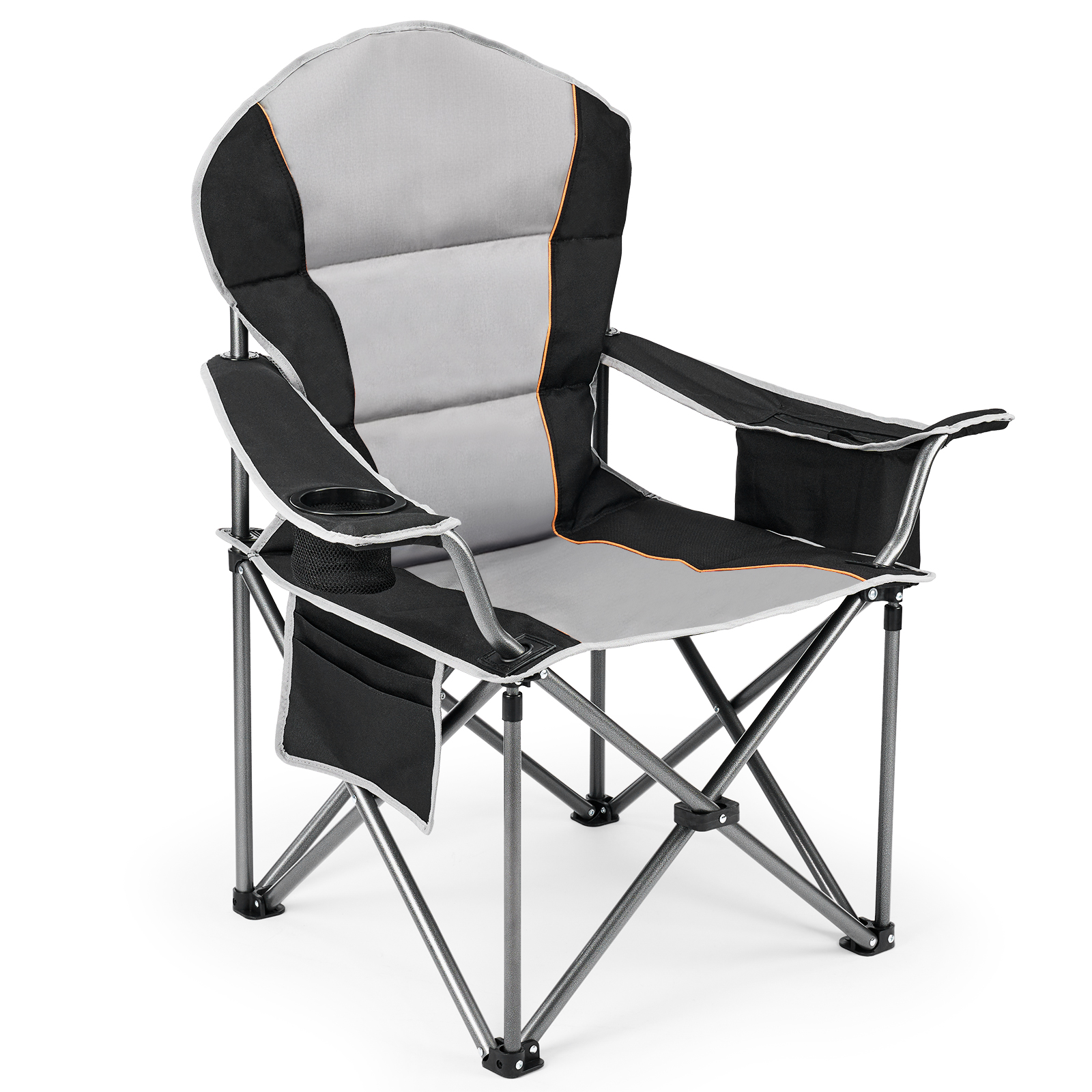 Outdoor Oversized Camping Chair - Oversized Portable Folding Camping Chair with
