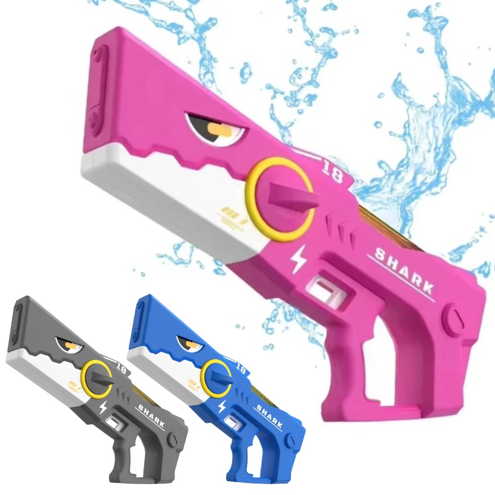 Outdoor Camping Games For Kids - Shark Electric Water Gun Toy Continuous