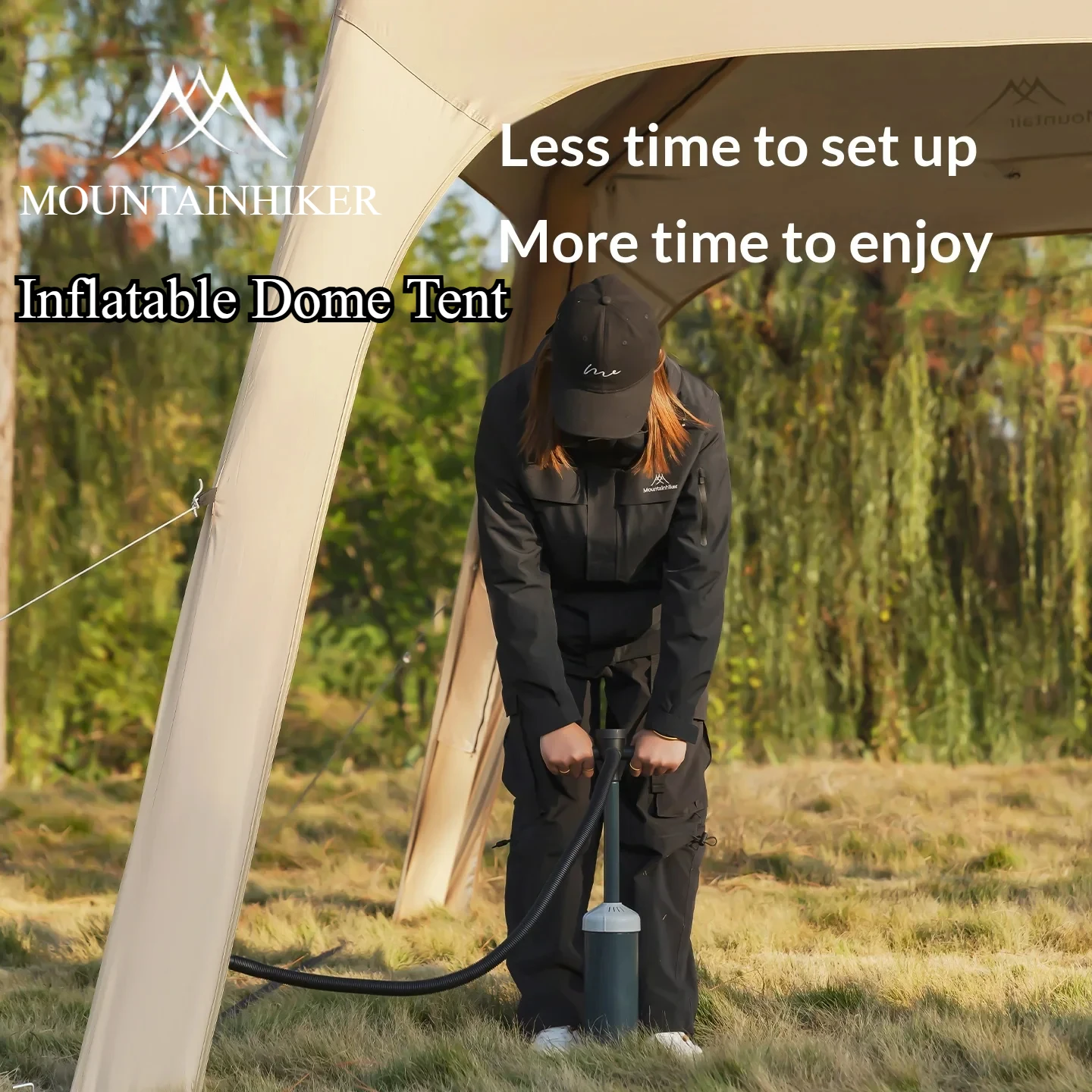 Outdoor Camping Dome - Inflatable Camping Tent, Easy To Set