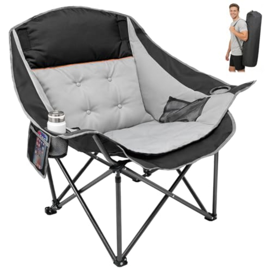 Outdoor Oversized Camping Chair - Oversized Camping Chairs for Adults -