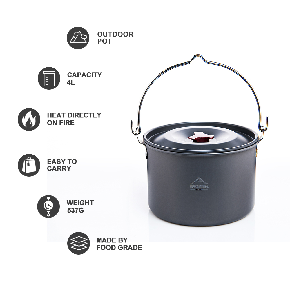 Widesea Hard Anodized Aluminum - Outdoor Camping Uk ulasan dan harga