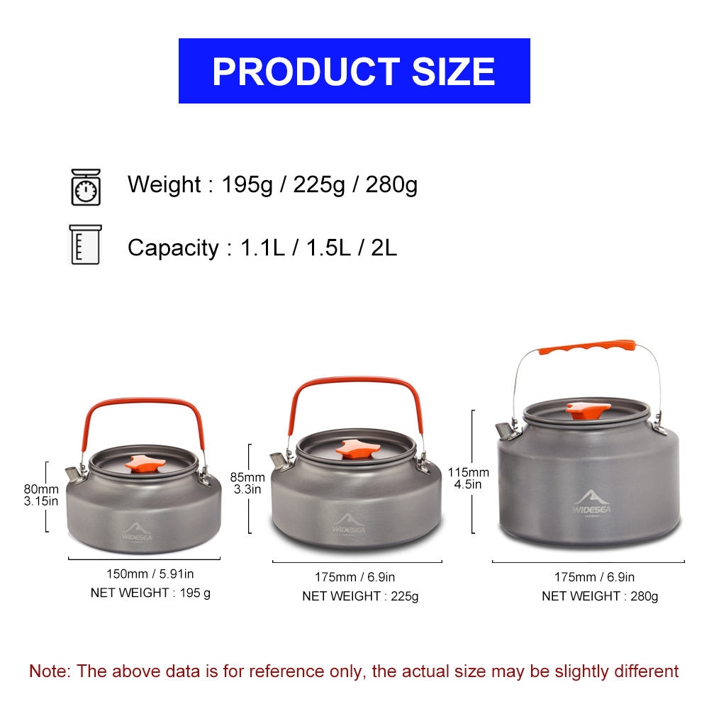 Widesea 1.1L 2L1.5L Camping Wa - Outdoor Camping Uk ulasan dan harga