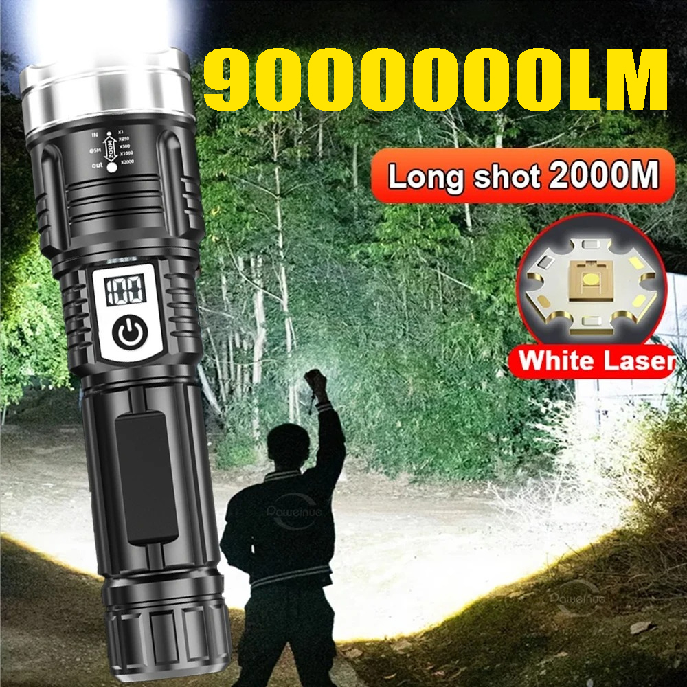 High Power 200000LM LED Flashl - Outdoor Camping Lamp ulasan dan harga