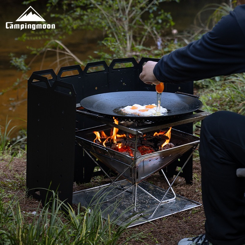 CAMPINGMOON YD-40 YD-50 Large  - Outdoor Camping Fire Pit ulasan dan harga