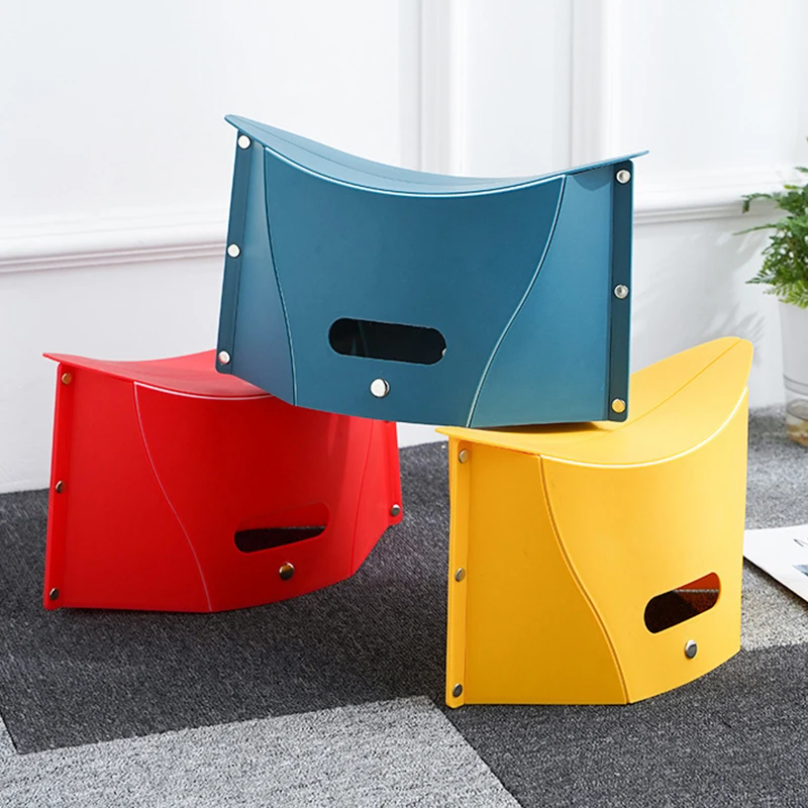 Plastic Portable Folding Stool - Outdoor Camping Folding Chair ulasan dan harga