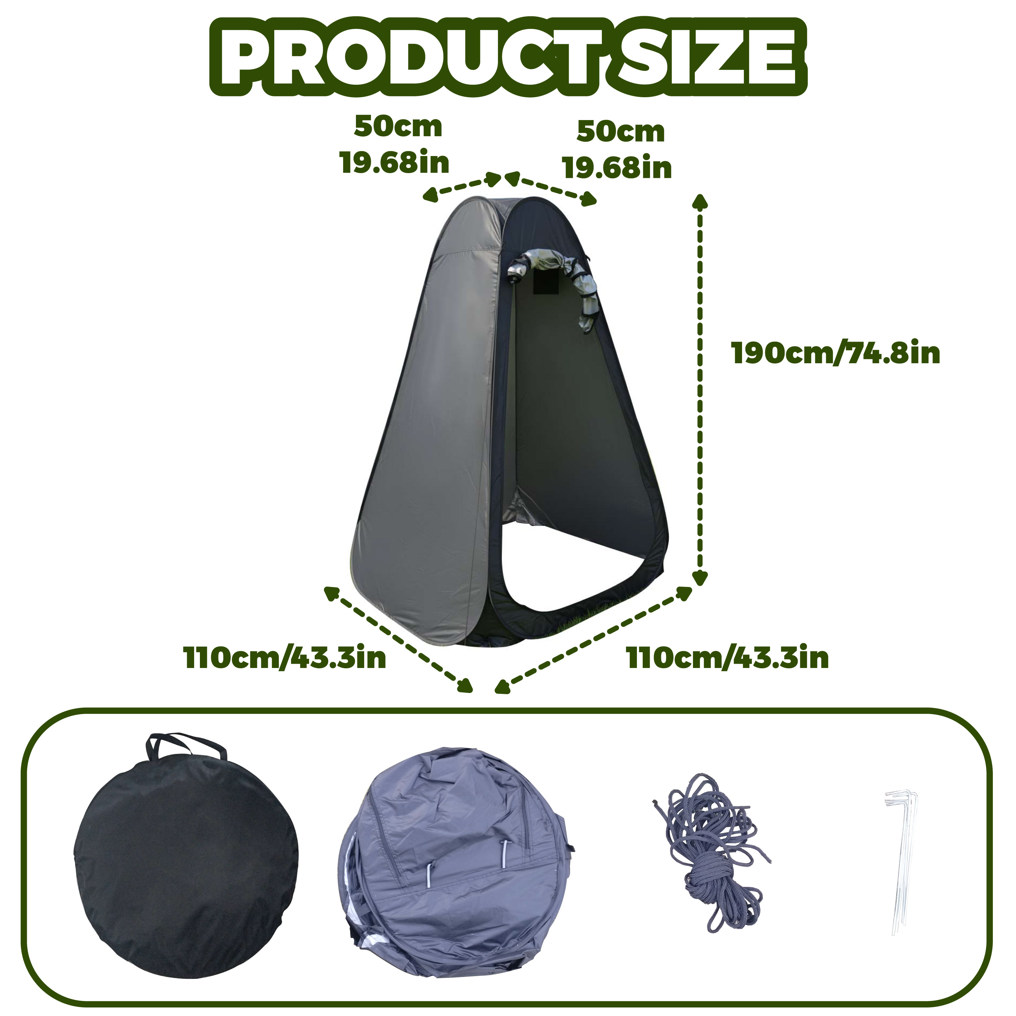 Portable Pop-Up Privacy Tent O - Outdoor Camping Tent Waterproof ulasan dan harga