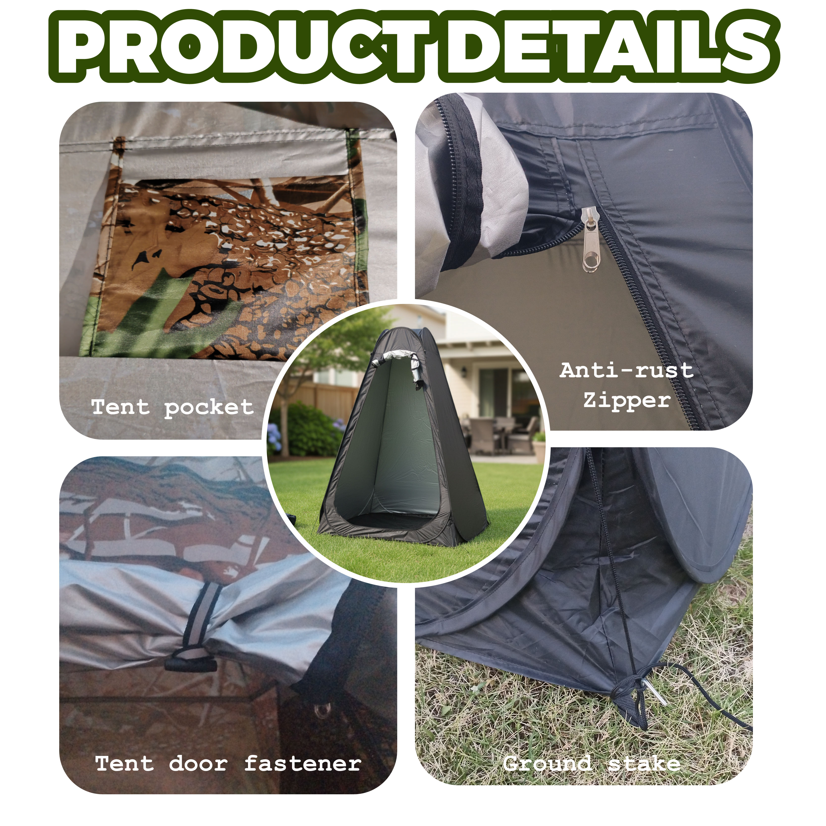 Portable Pop-Up Privacy Tent O - Outdoor Camping Tent Waterproof ulasan dan harga