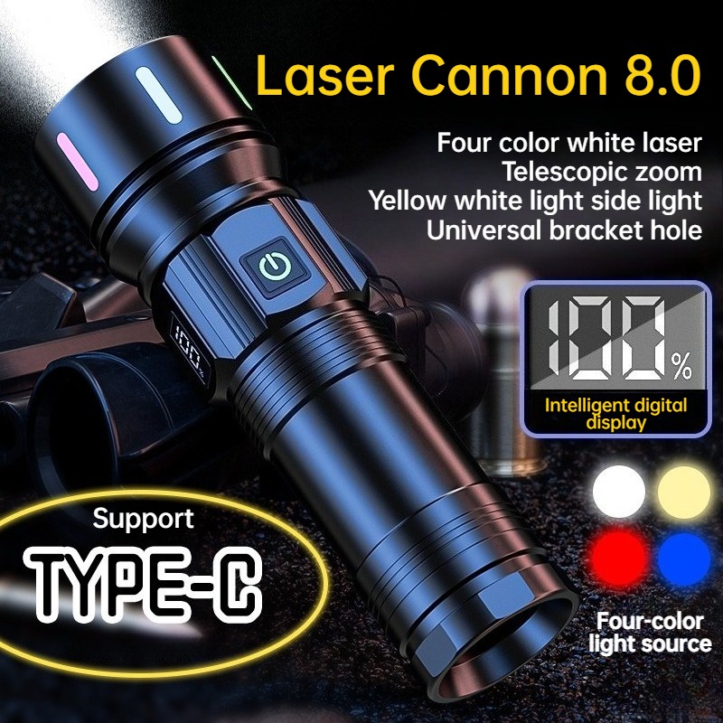 Strong Light LED Flashlight Te - Camping Lantern ulasan dan harga