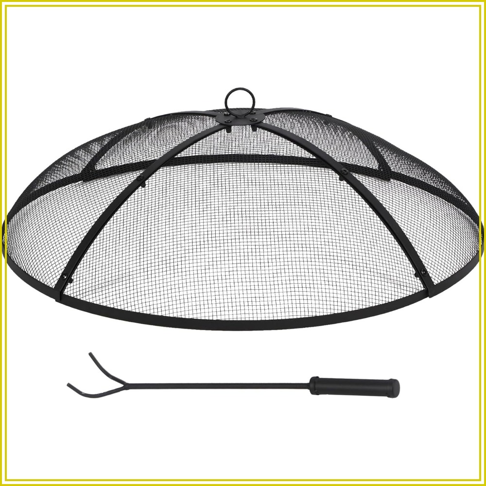 30 Inch Fire Pit Screen with H - Outdoor Camping Fire Pit ulasan dan harga