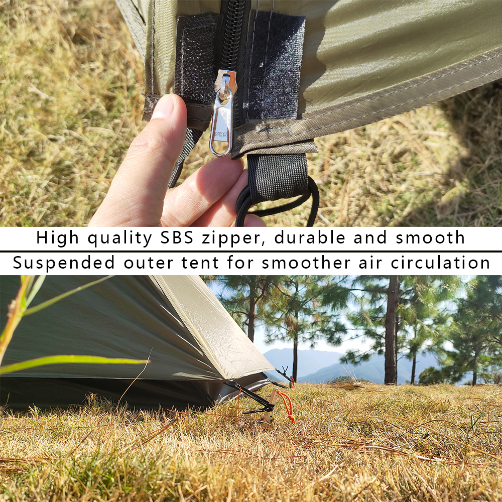 Solo Tent Ultralight Tipi Tent - Outdoor Camping Solo ulasan dan harga