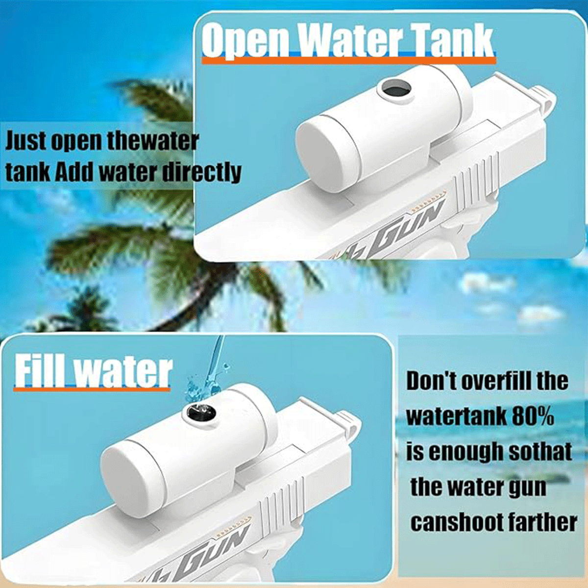 2-Way Water Gun Prank Water Bl - Outdoor Camping Games For Kids ulasan dan harga