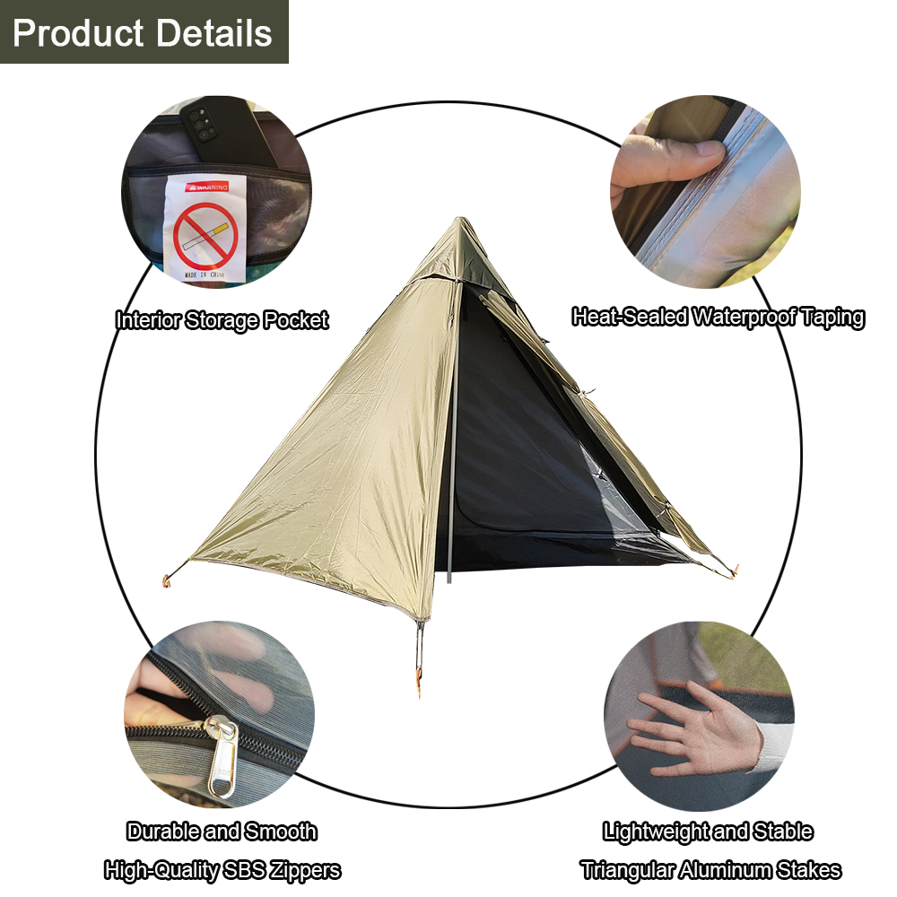 EMER Portable Single Tent Ligh - Outdoor Camping Solo ulasan dan harga