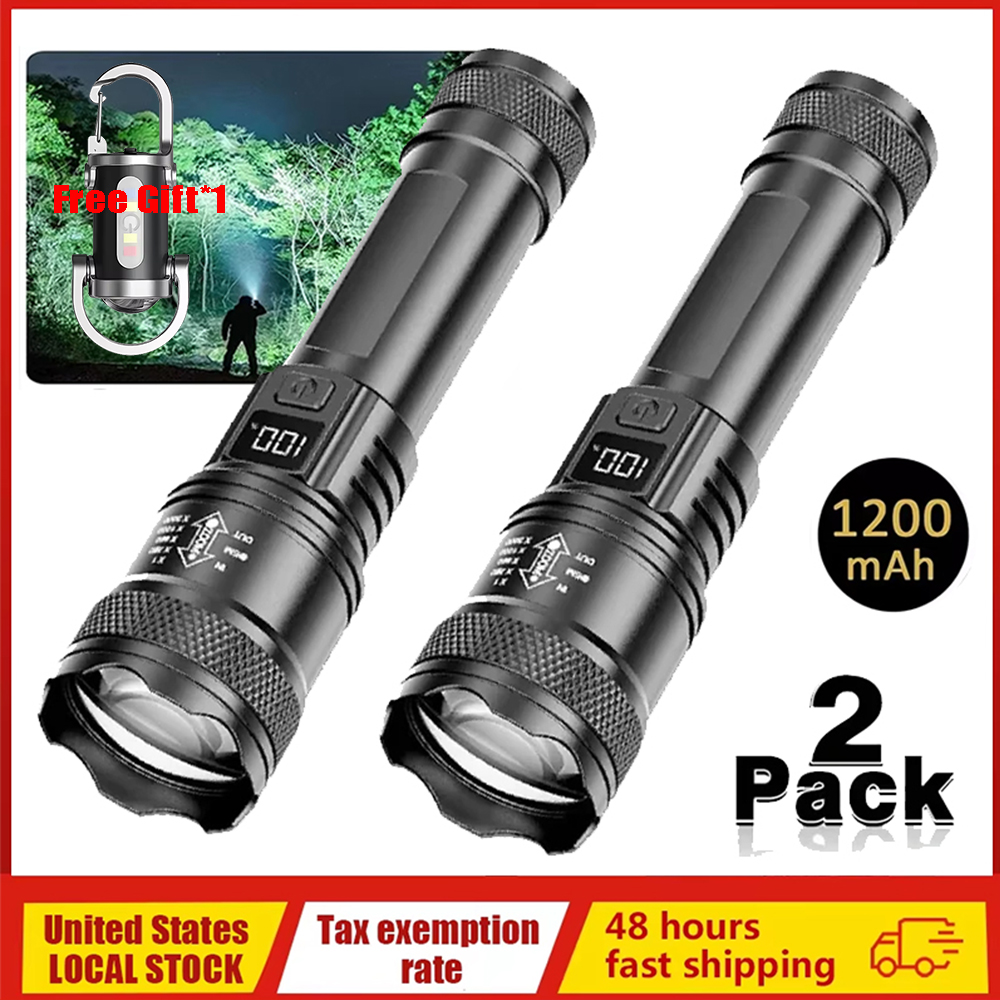 100000LM Ultra-bright Flashlig - Outdoor Camping Lamp ulasan dan harga