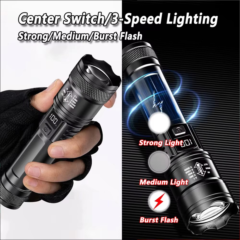 100000LM Ultra-bright Flashlig - Outdoor Camping Lamp ulasan dan harga