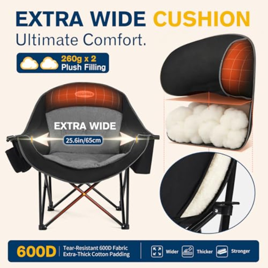 2PCS Oversized Camping Chairs  - Outdoor Oversized Camping Chair ulasan dan harga