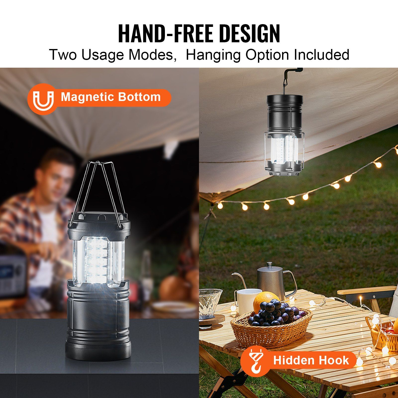 Set of 4 Collapsible LED Campi - Camping Lantern ulasan dan harga