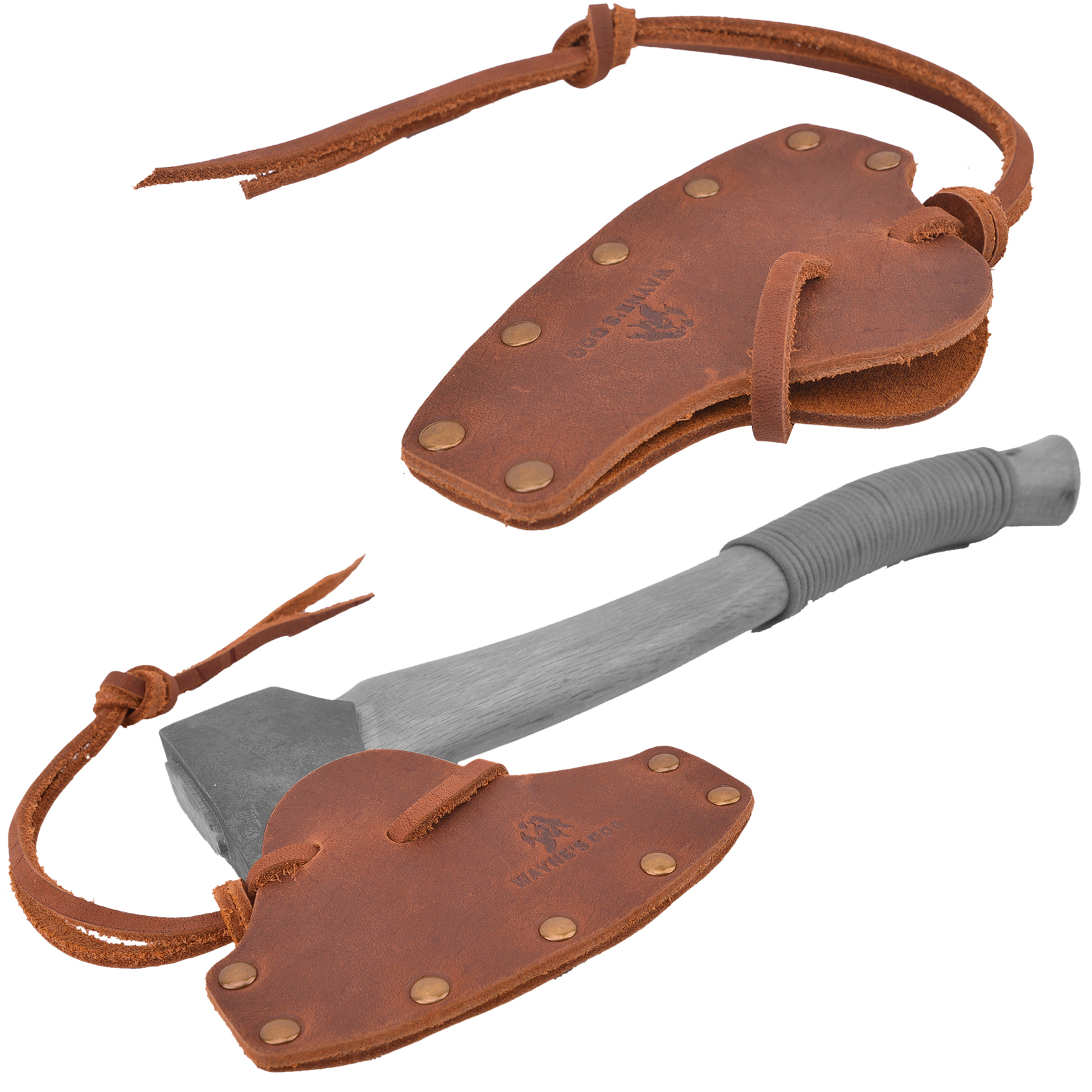 Cowhide Leather Axe Blade Shea - Camp Axe Hatchet ulasan dan harga