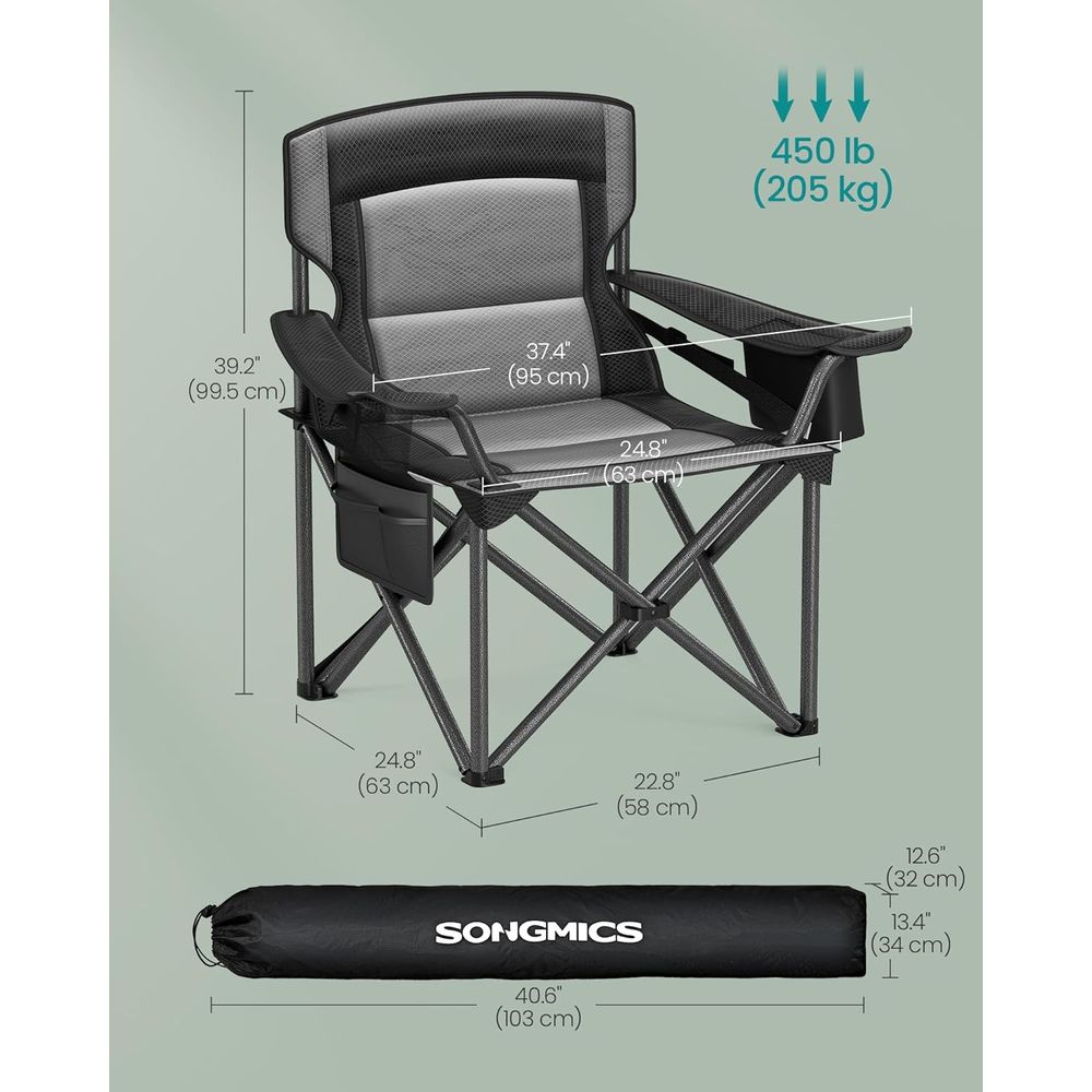 Heavy-Duty 450 lb Capacity Ove - Outdoor Oversized Camping Chair ulasan dan harga