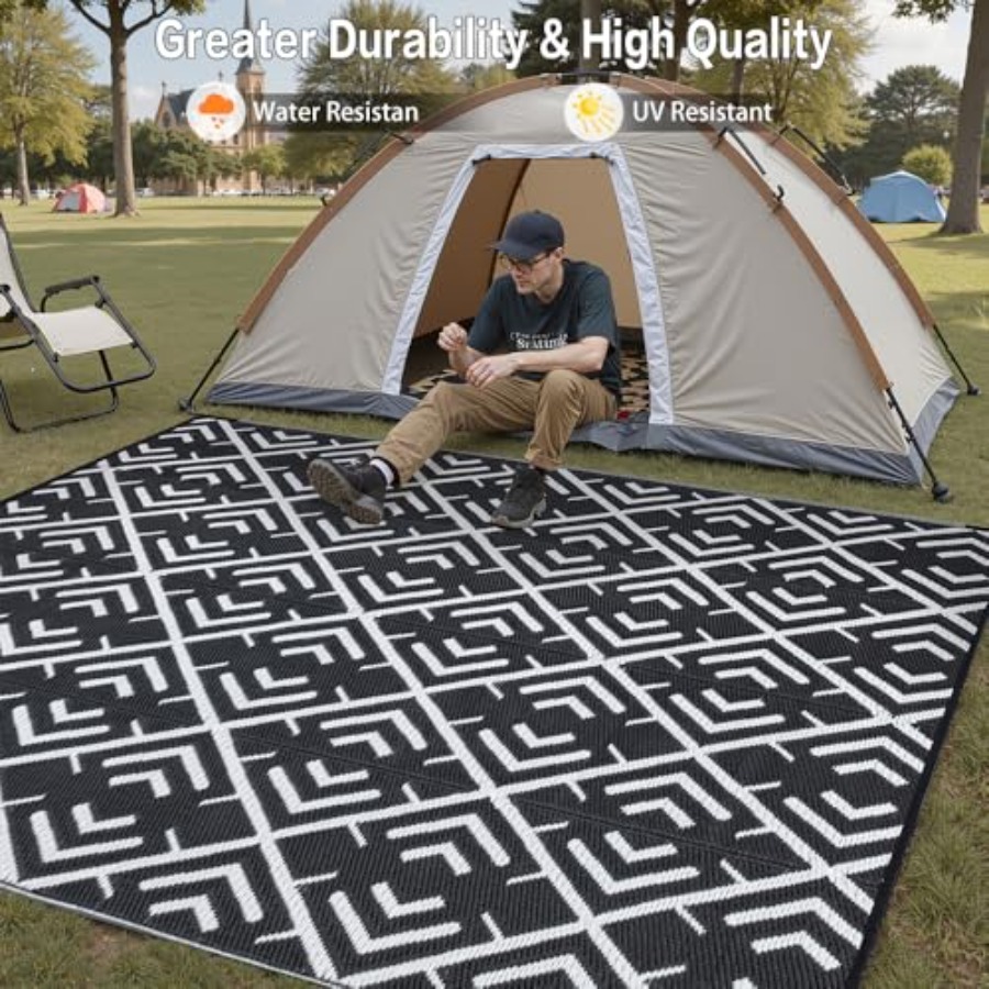 RV outdoor rug waterproof mat  - Outdoor Camping Rugs 8X10 ulasan dan harga