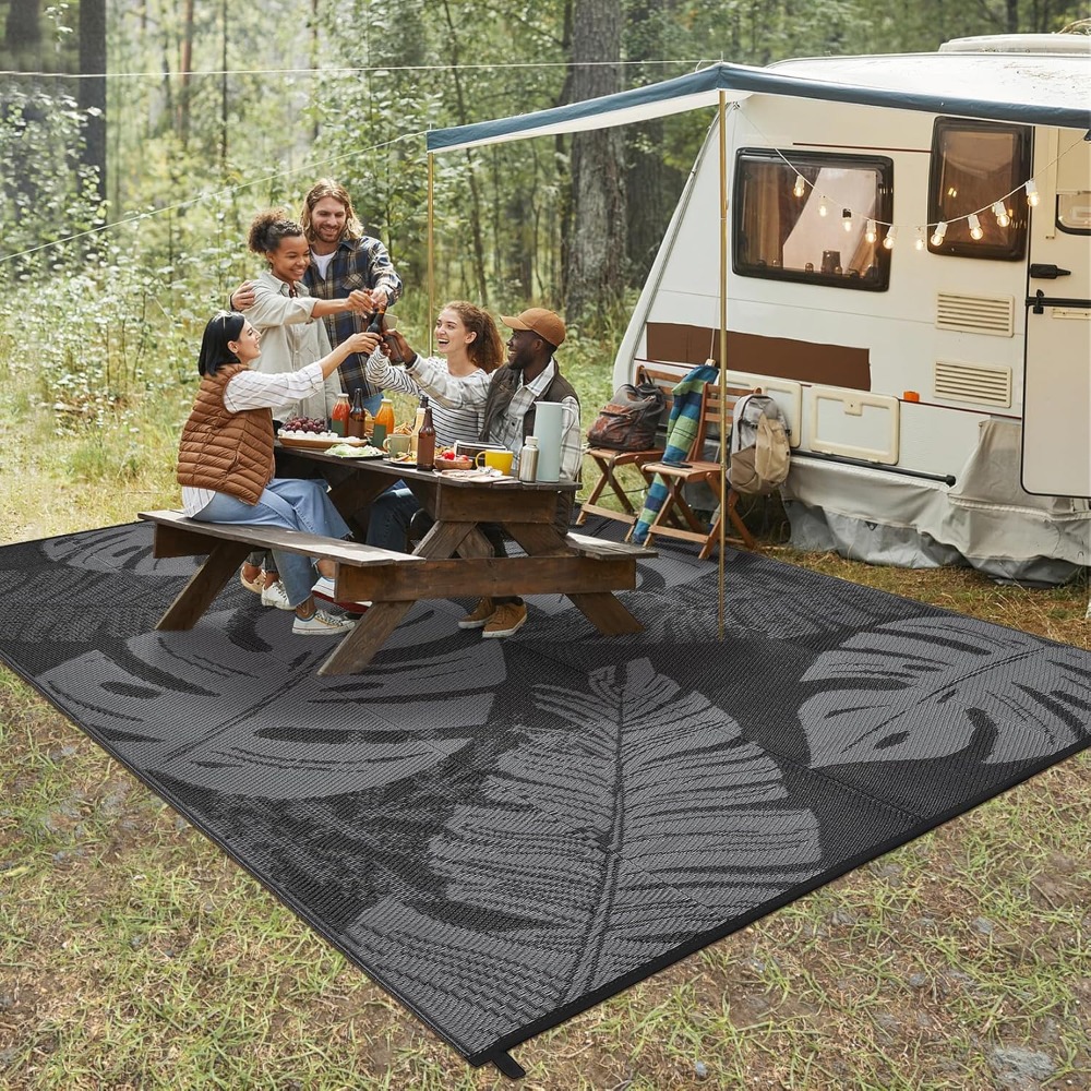 Waterproof Plastic Straw Outdo - Outdoor Camping Rugs 9X18 ulasan dan harga