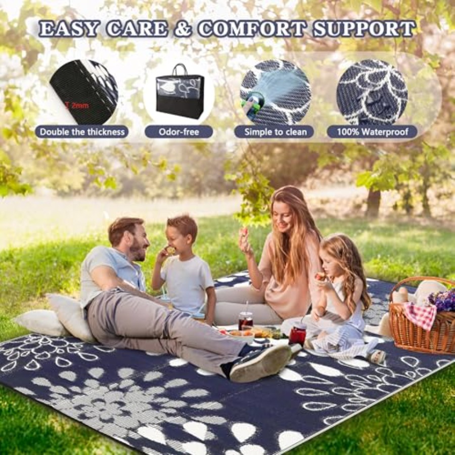 Outdoor 8x10 ft waterproof pat - Outdoor Camping Rugs 8X10 ulasan dan harga