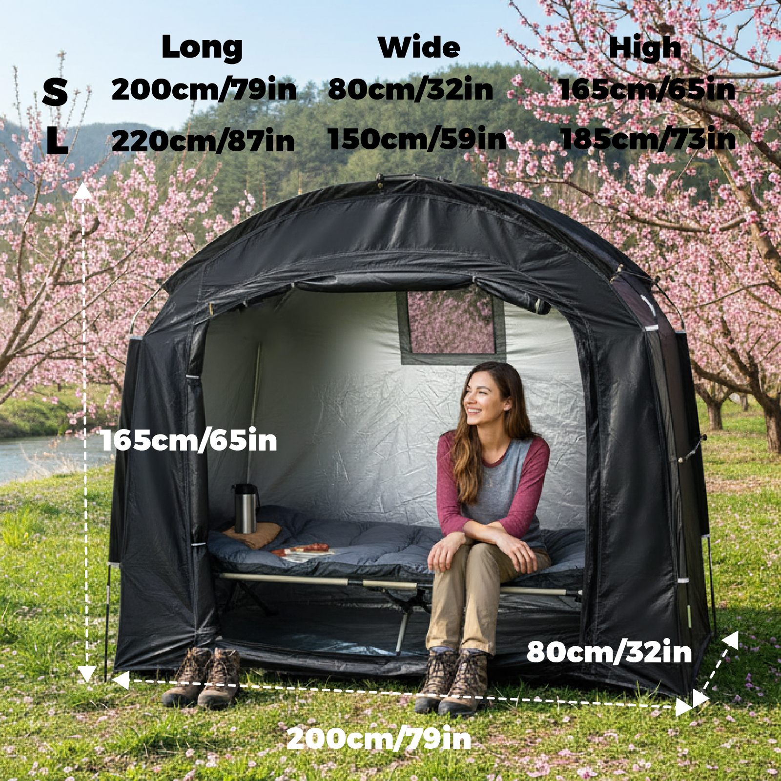 Portable Outdoor Private Trave - Outdoor Camping Tent Waterproof ulasan dan harga