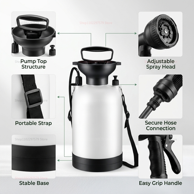 Portable Camping Shower 5L Man - Outdoor Camping Accessories ulasan dan harga