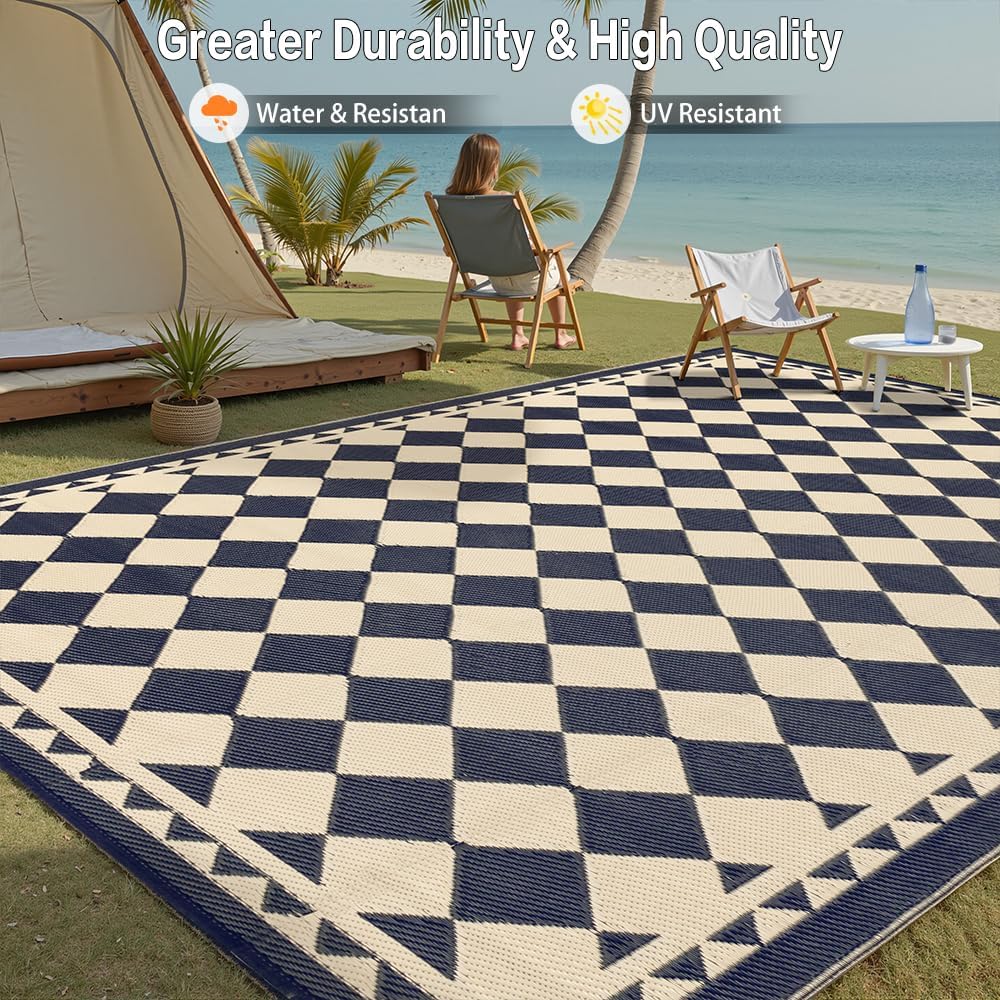Outdoor Rug for Patios, Waterp - Outdoor Camping Rugs 8X10 ulasan dan harga