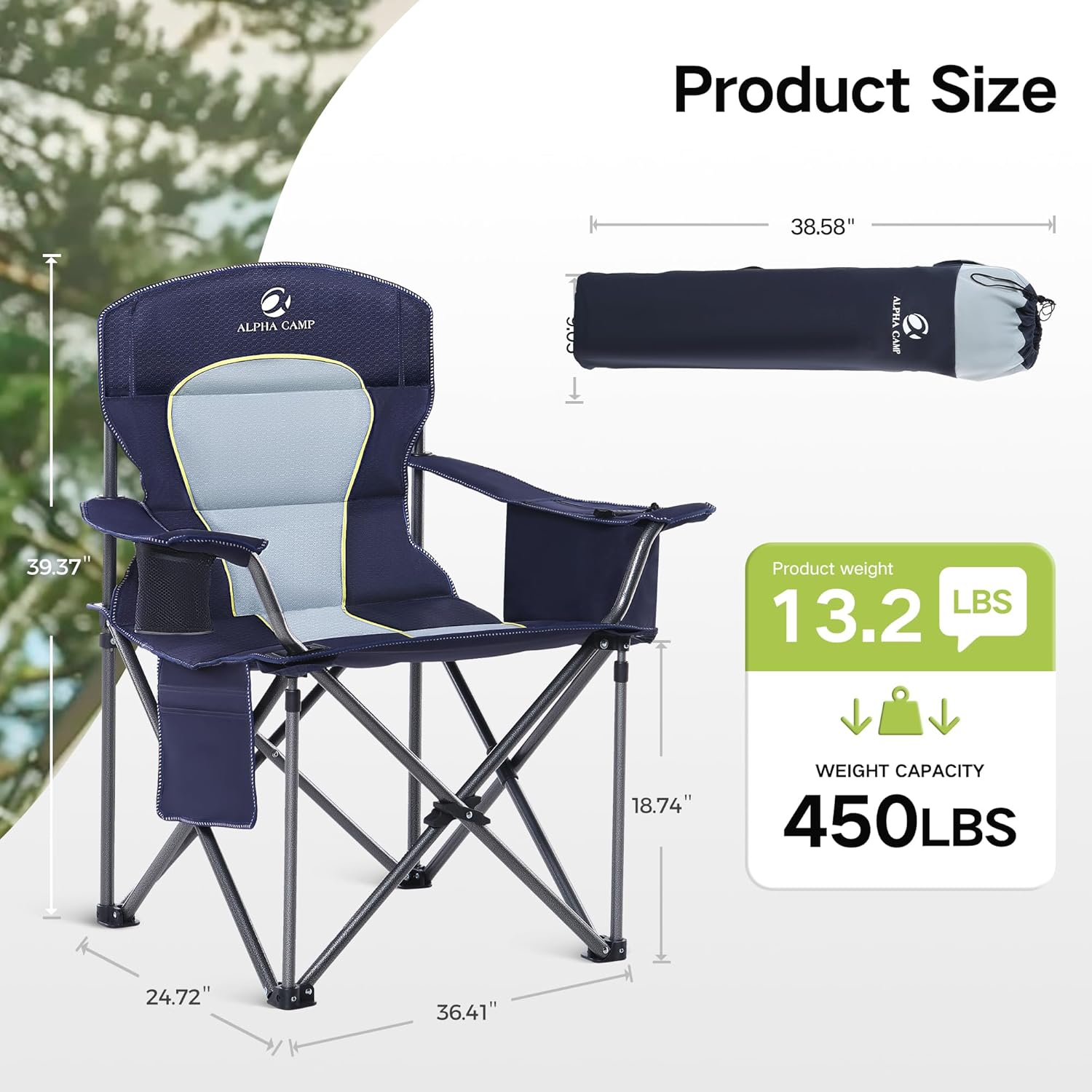 Oversized Folding Camping Chai - Outdoor Oversized Camping Chair ulasan dan harga