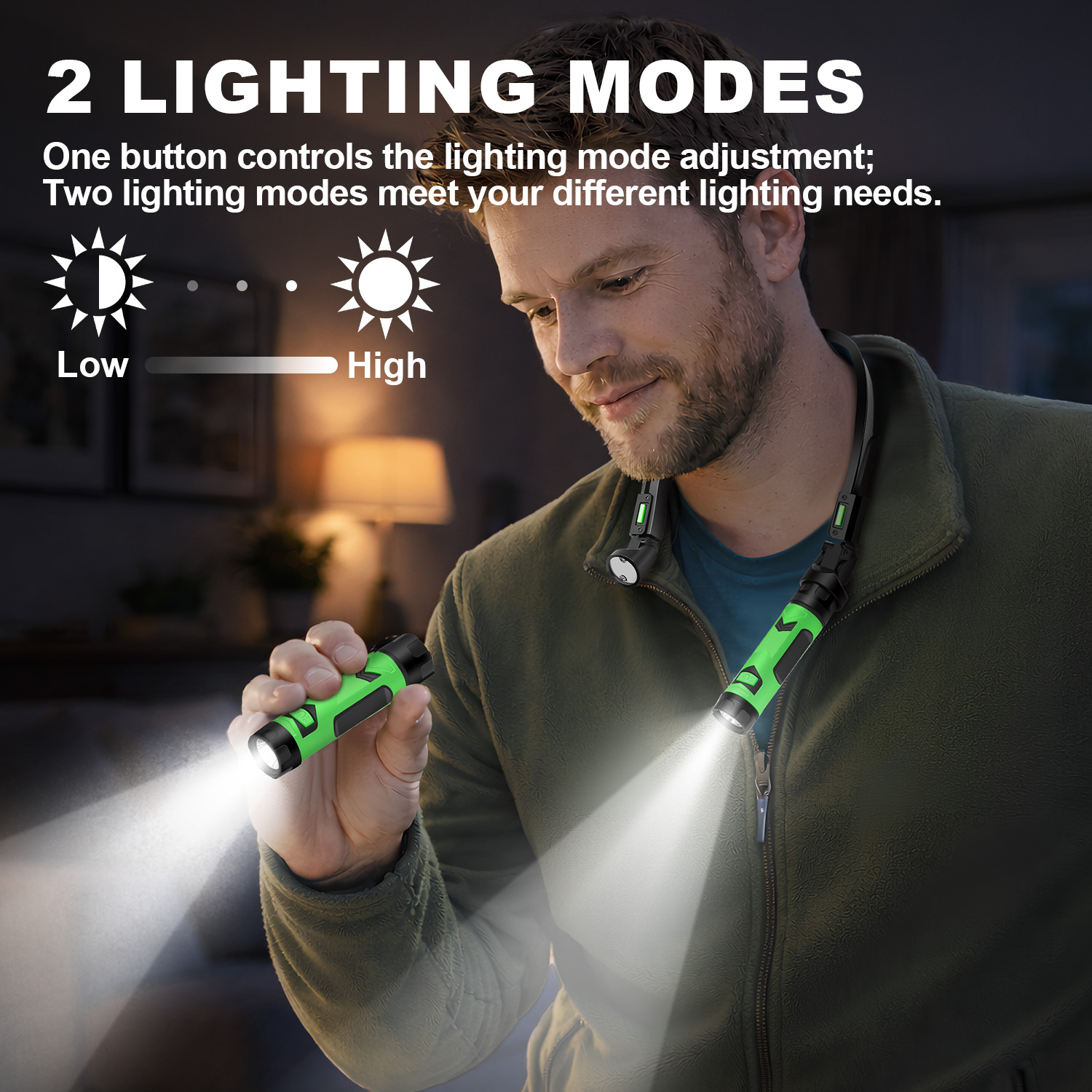 USB Rechargeable LED Neck Ligh - Outdoor Camping Lamp ulasan dan harga