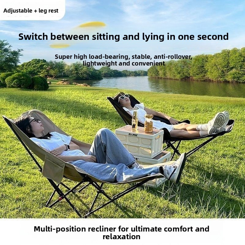 Moon chair with four adjustabl - Outdoor Camping Folding Chair ulasan dan harga