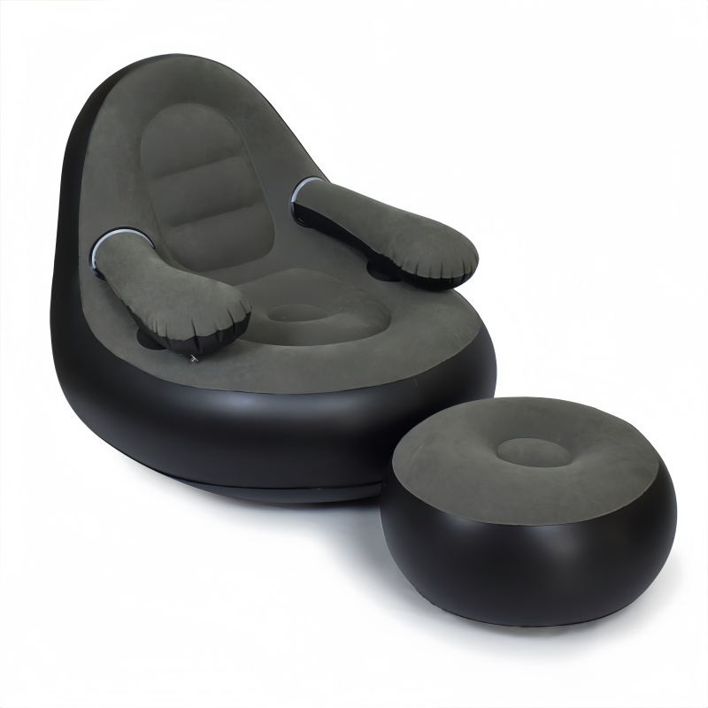 PVC Inflatable Sofa with Armre - Outdoor Camping Folding Chair ulasan dan harga