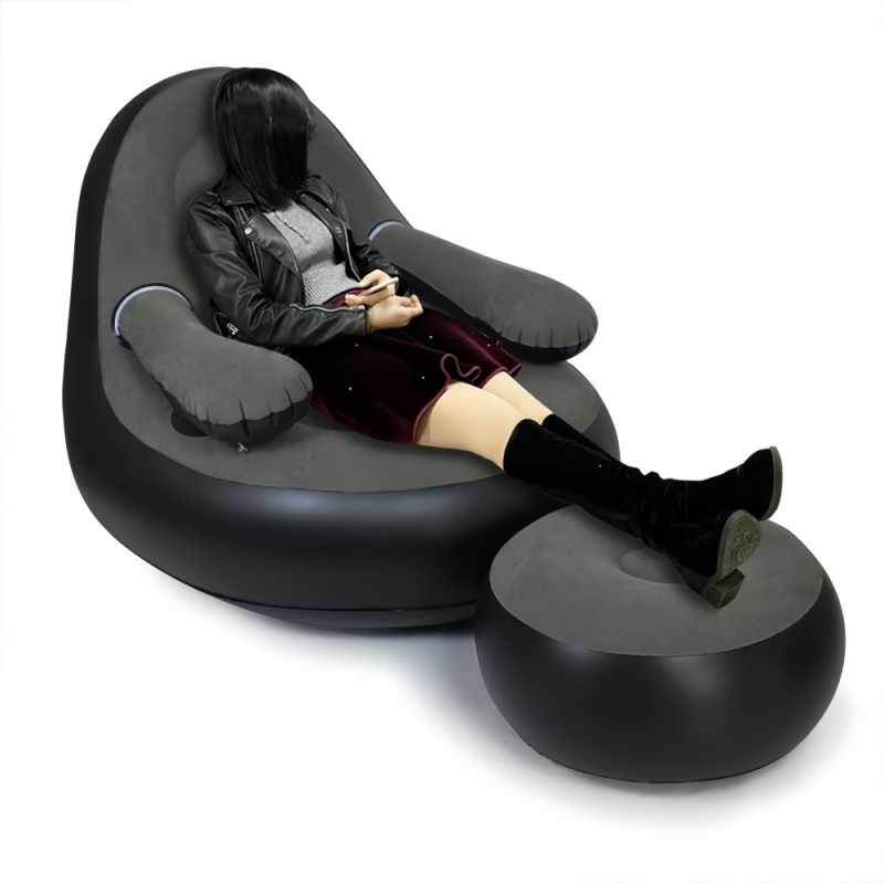 PVC Inflatable Sofa with Armre - Outdoor Camping Folding Chair ulasan dan harga