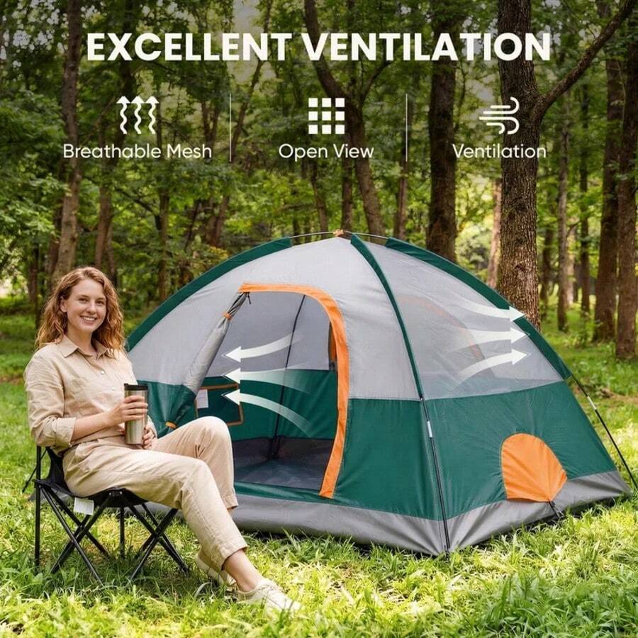 4 Person Waterproof Camping Te - Outdoor Camping Dome ulasan dan harga