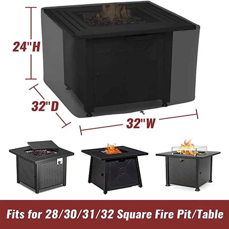 Waterproof Square Fire Pit Cov - Outdoor Camping Fire Pit ulasan dan harga