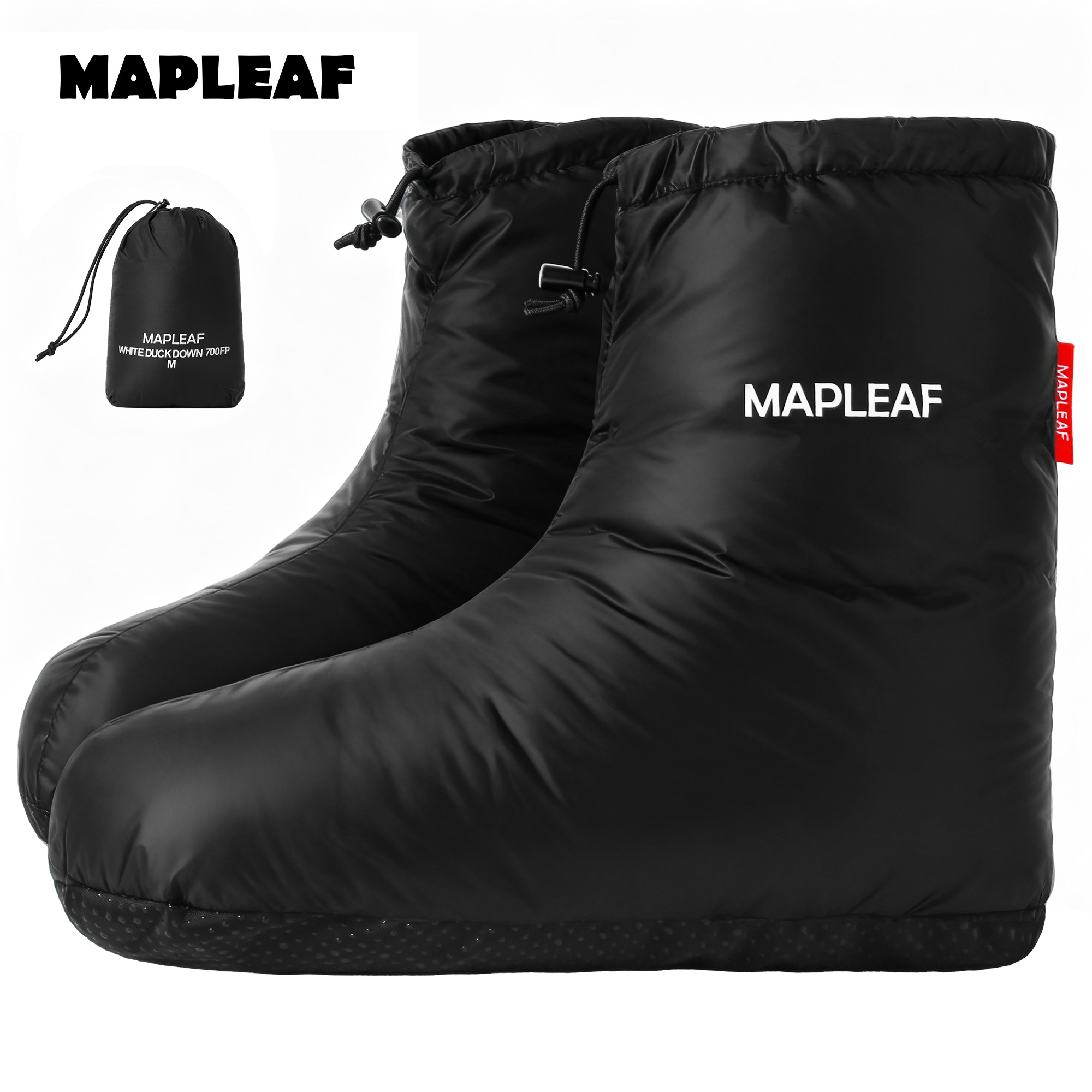 MAPLEAF Down Booties Winter Wa - Outdoor Camping Slippers ulasan dan harga