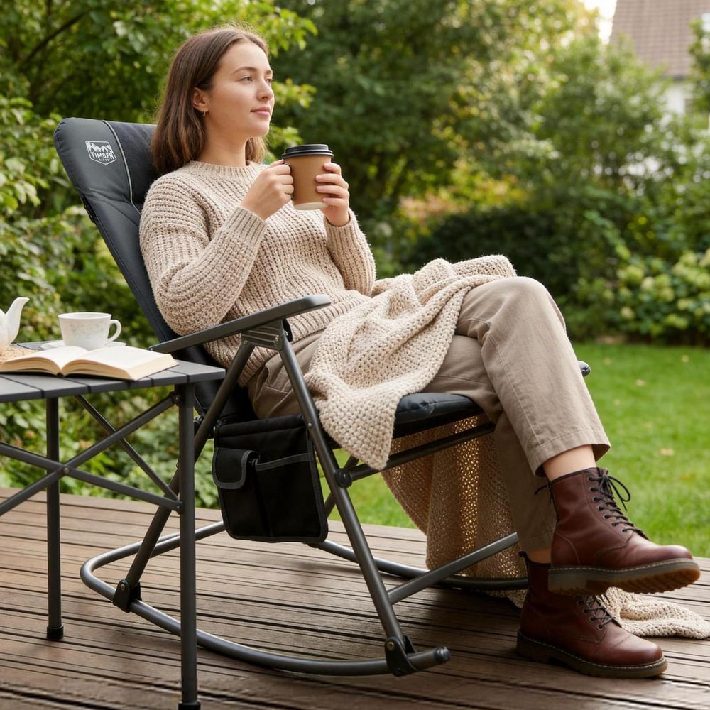 Oversized Folding Rocking Camp - Outdoor Oversized Camping Chair ulasan dan harga