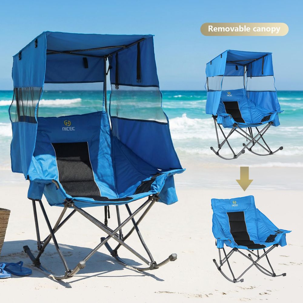 Rocking Camping Chair with Can - Outdoor Oversized Camping Chair ulasan dan harga