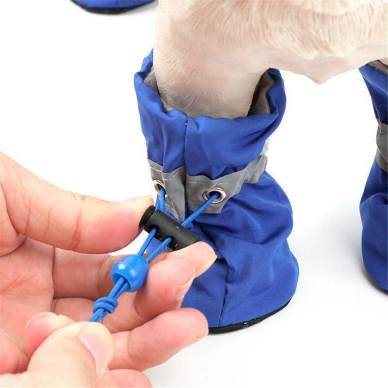4PCS Small Dog Shoes Hiking Bo - Outdoor Camping Slippers ulasan dan harga