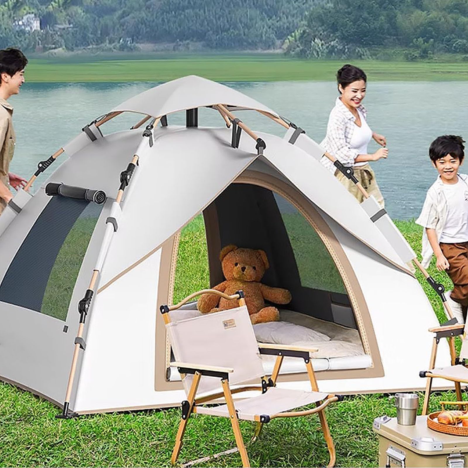 Pop Up Camping Tent Portable B - Outdoor Camping Dome ulasan dan harga