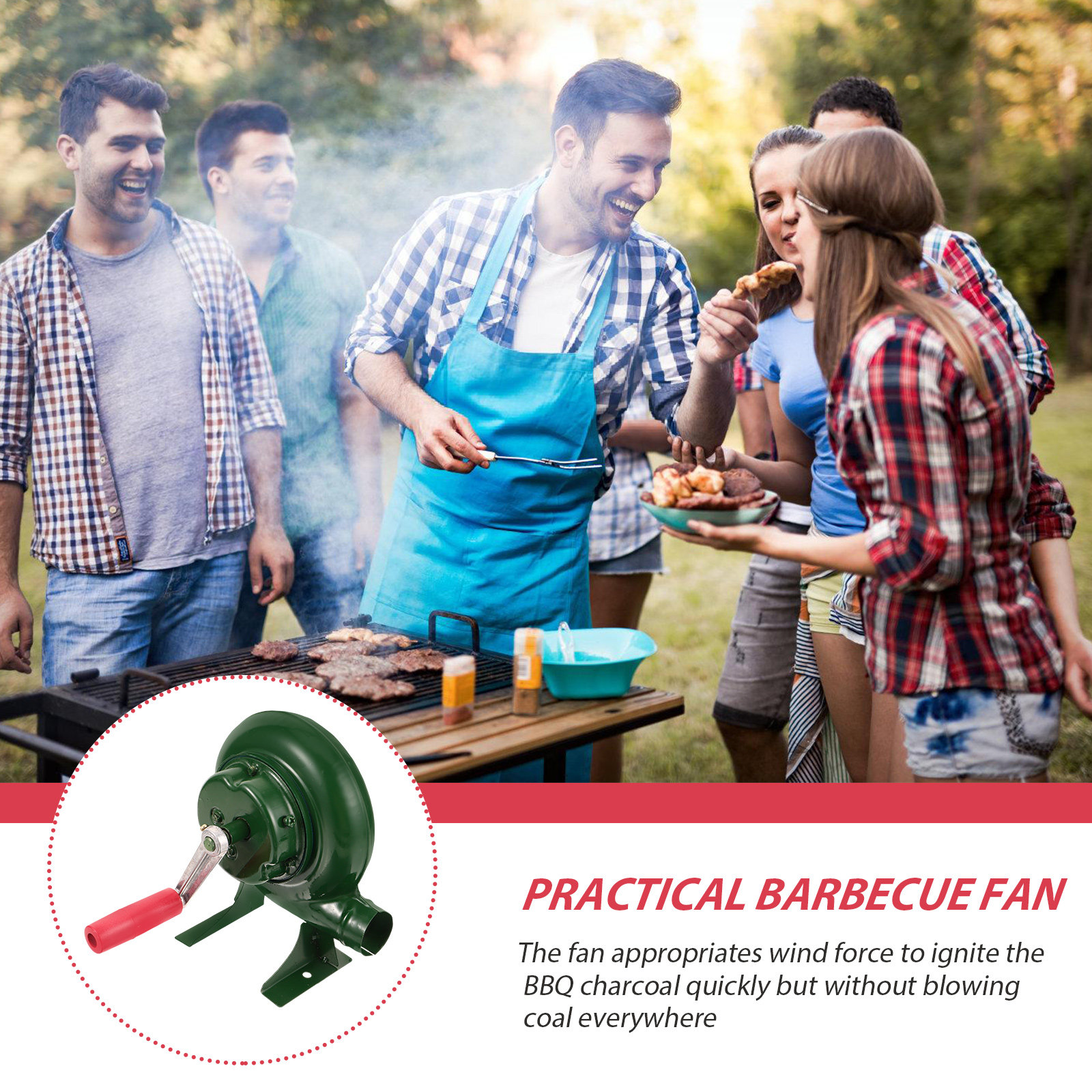 Compact Hand Held Barbecue Blo - Outdoor Camping Fire Pit ulasan dan harga