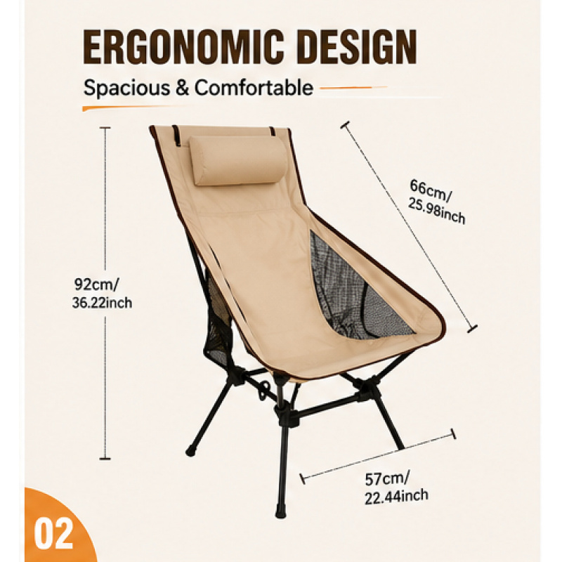Portable Folding Camping Chair - Outdoor Camping Folding Chair ulasan dan harga
