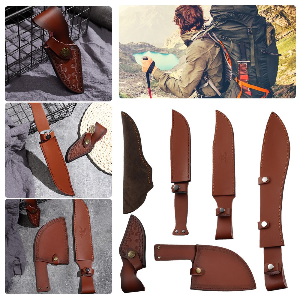 Brown Leather Sheath Holder Po - Camping Knife Multi-Tool ulasan dan harga