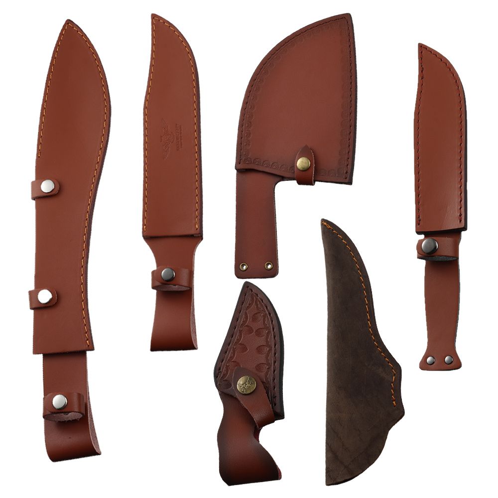 Brown Leather Sheath Holder Po - Camping Knife Multi-Tool ulasan dan harga