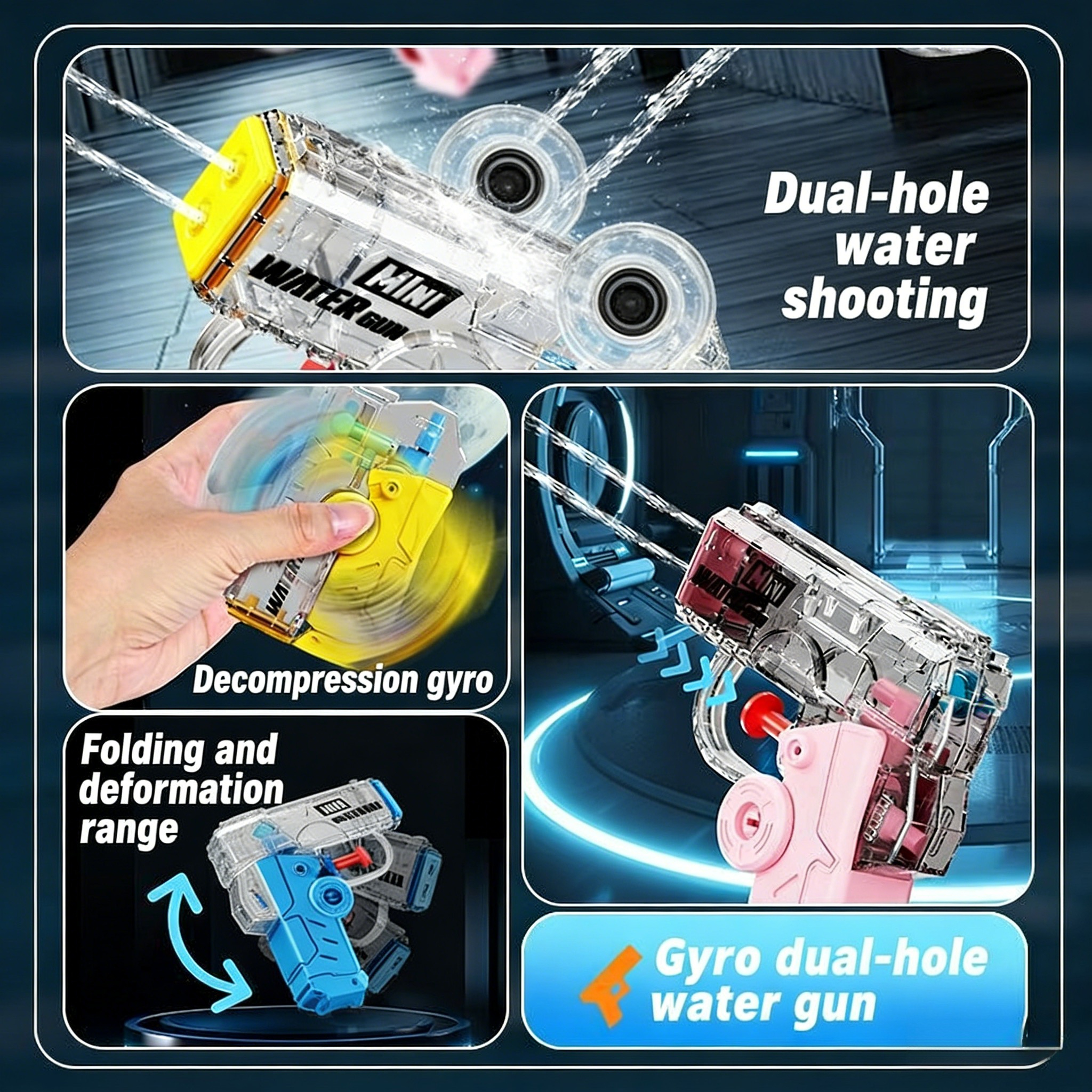 Dual-Hole 2-in-1 Fidget Gyro W - Outdoor Camping Games For Kids ulasan dan harga