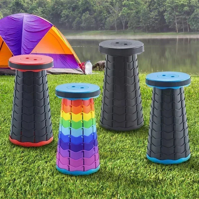 Portable Plastic Folding Teles - Outdoor Camping Folding Chair ulasan dan harga