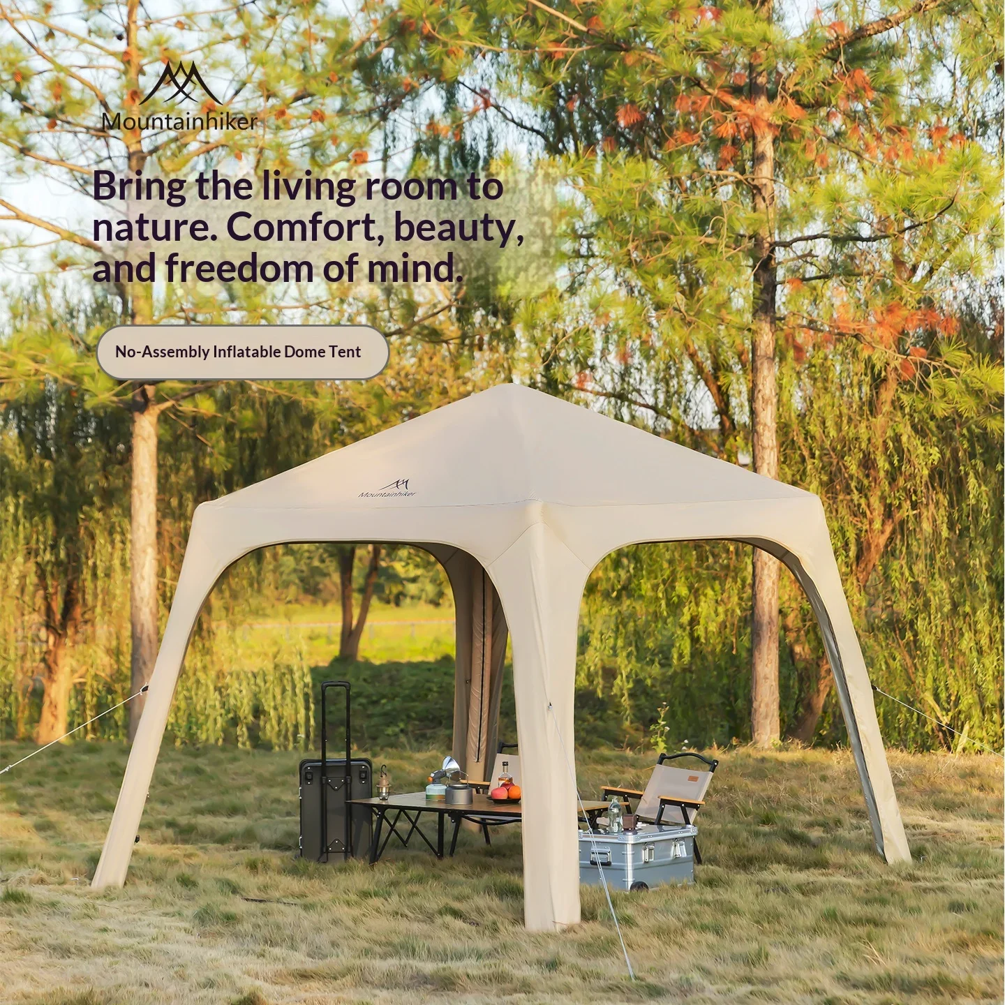 Inflatable Camping Tent, Easy  - Outdoor Camping Dome ulasan dan harga