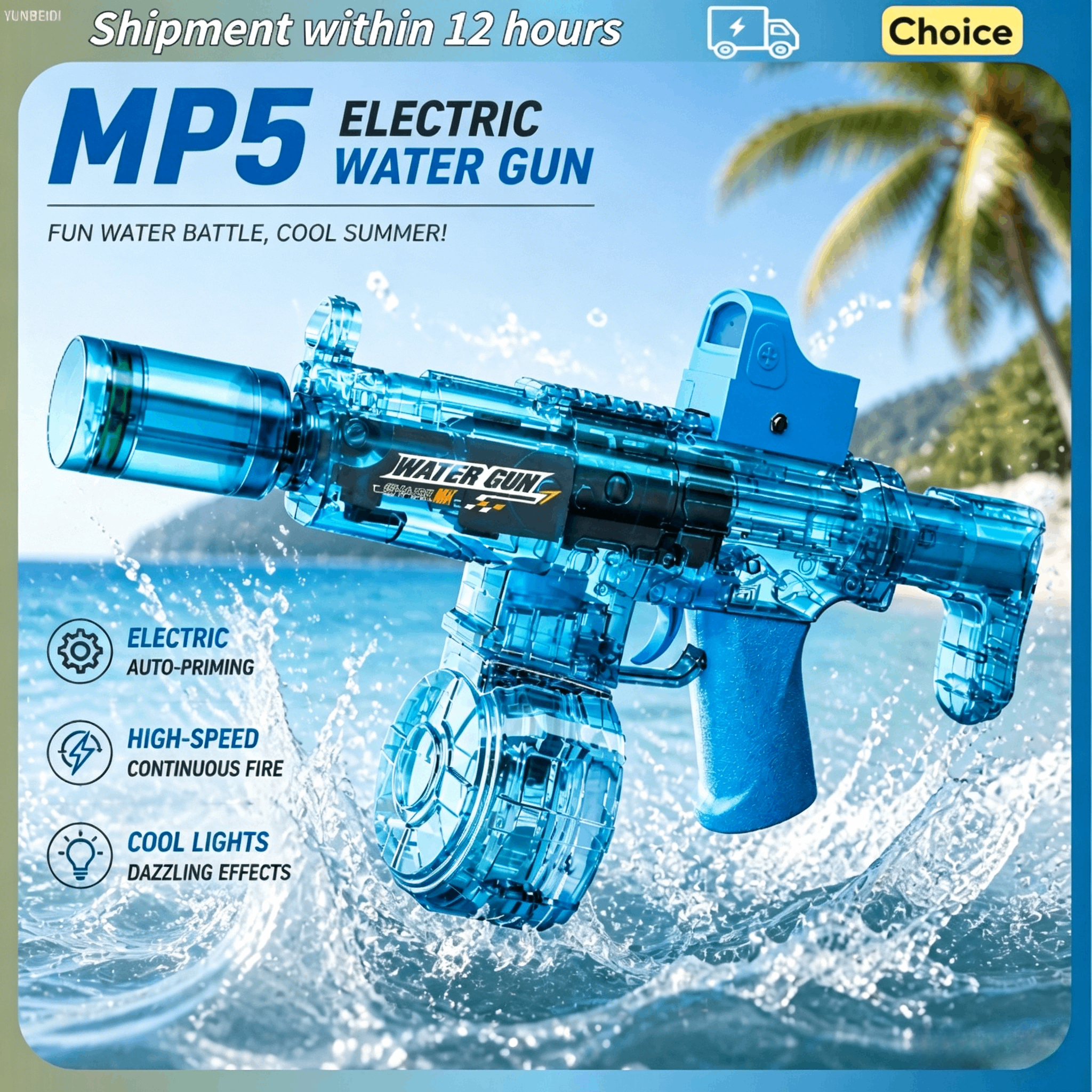 Electric Water Gun Simulation  - Outdoor Camping Games For Kids ulasan dan harga